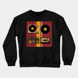 retro music Crewneck Sweatshirt